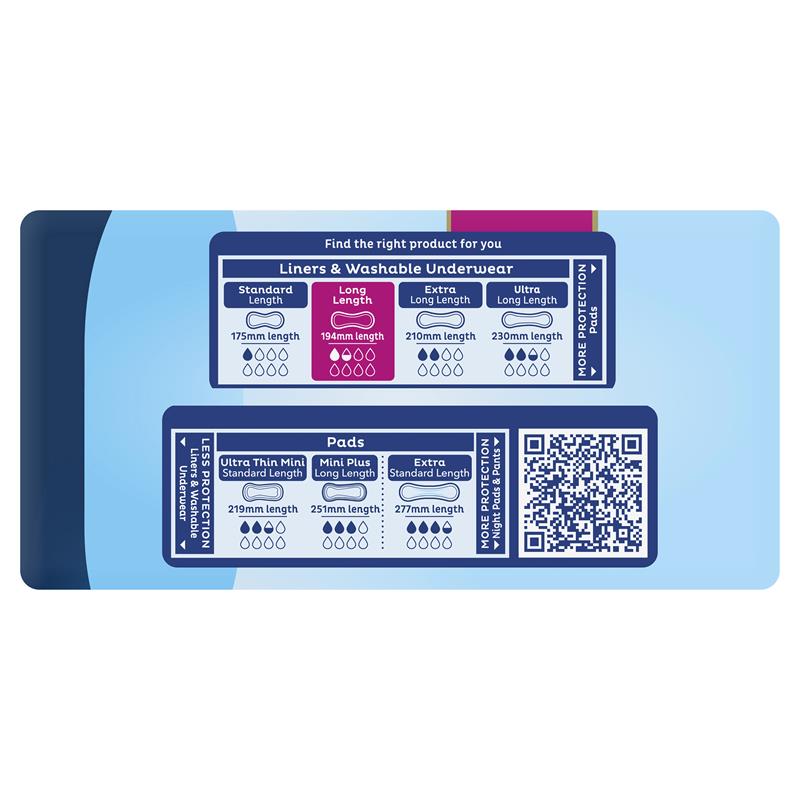 Tena Liners Long 26 Pack - GimmeNow