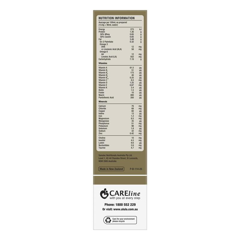 Alula Gold Stage 2 Follow-On Formula 6-12 Months Stick Pack 6 x 26g