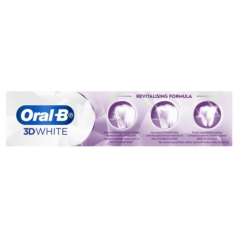 Oral B Toothpaste 3D White Lasting Enamel Strong 95g - GimmeNow