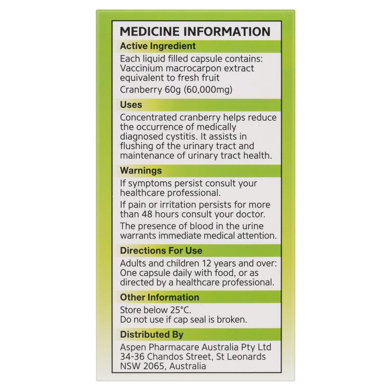 Ural High Strength Cranberry 60000mg 30 Capsules - GimmeNow