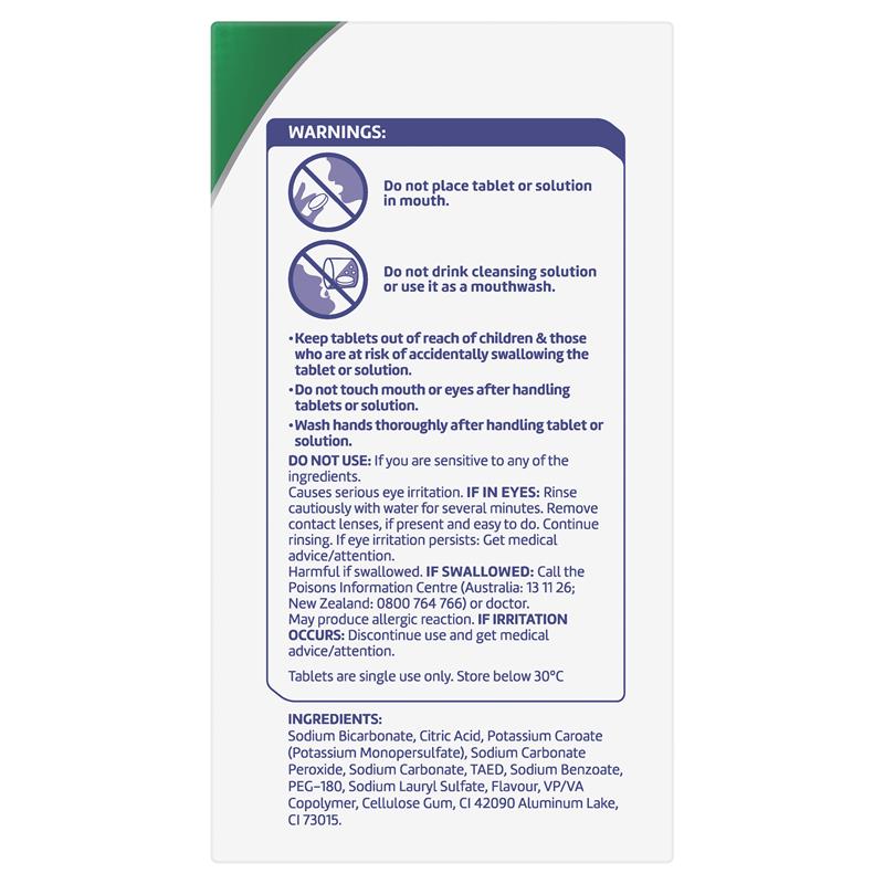 Polident Whitening Denture Cleanser 108 Tablets Exclusive Size