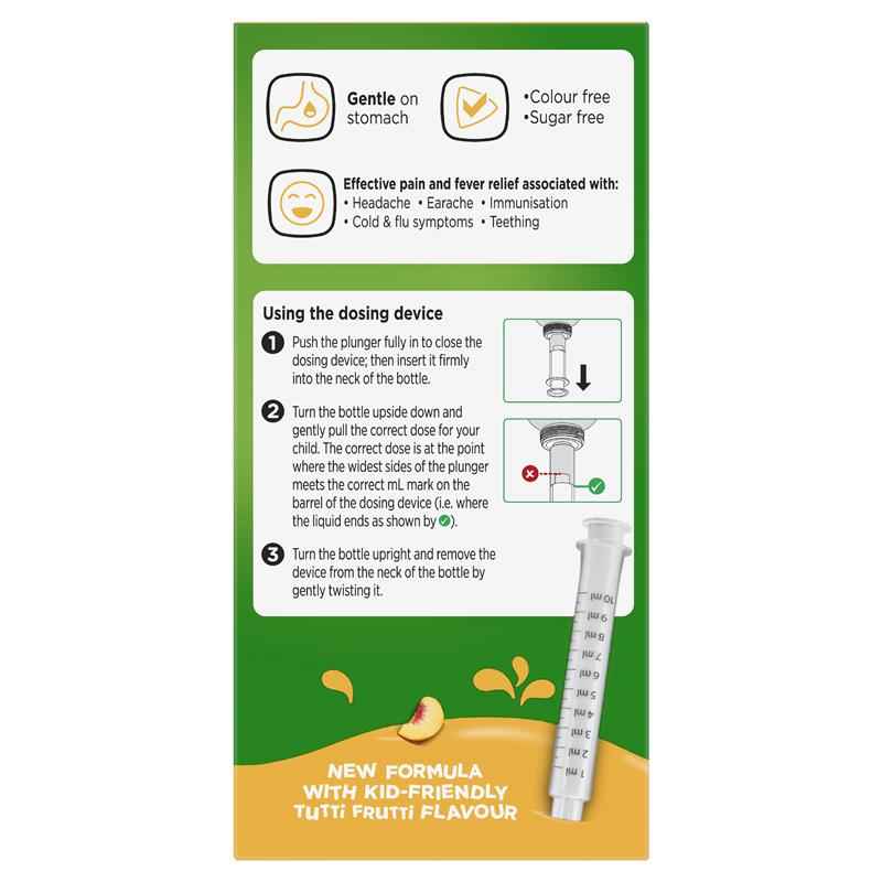 Panadol Childrens 5-12 Years Tutti Frutti 200ml