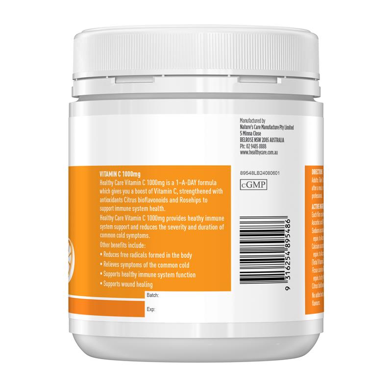Healthy Care Vitamin C 1000mg 300 Tablets