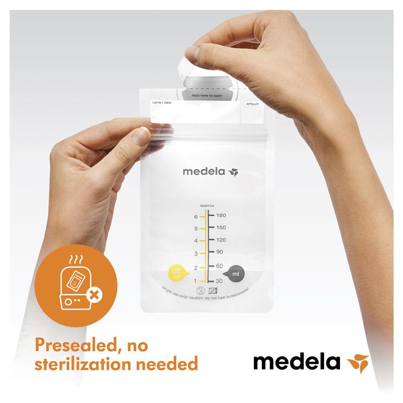 Medela Breast Milk Storage Bags 180ml 25 Pack