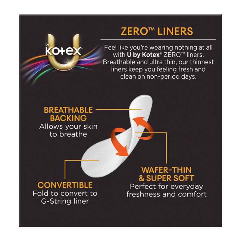 U by Kotex Zero Liners 30 Pack