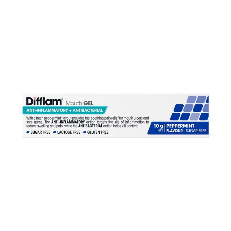 Difflam Anti-inflammatory Mouth Gel Peppermint 10g