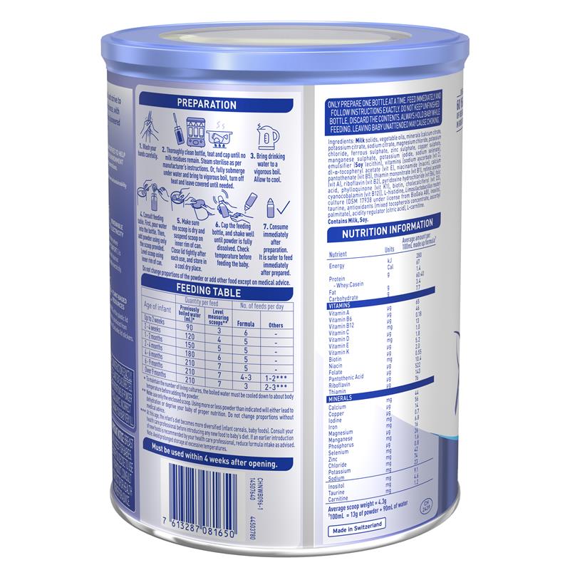 Nestle NAN COMFORT 1 Starter Baby Infant Formula Powder, From Birth – 800g