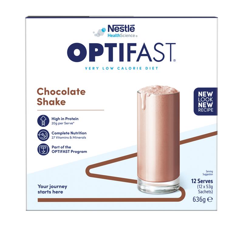 Optifast VLCD Shake Chocolate 12 x 53g