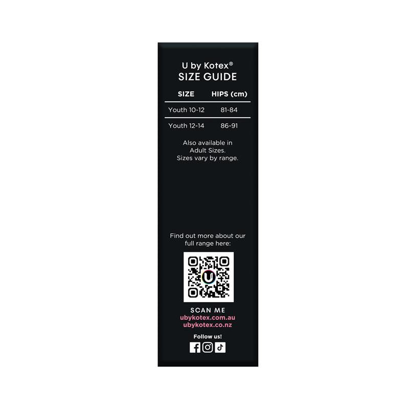 U by Kotex Thinx Period Undies Teen Size Y10-12 1 Pack
