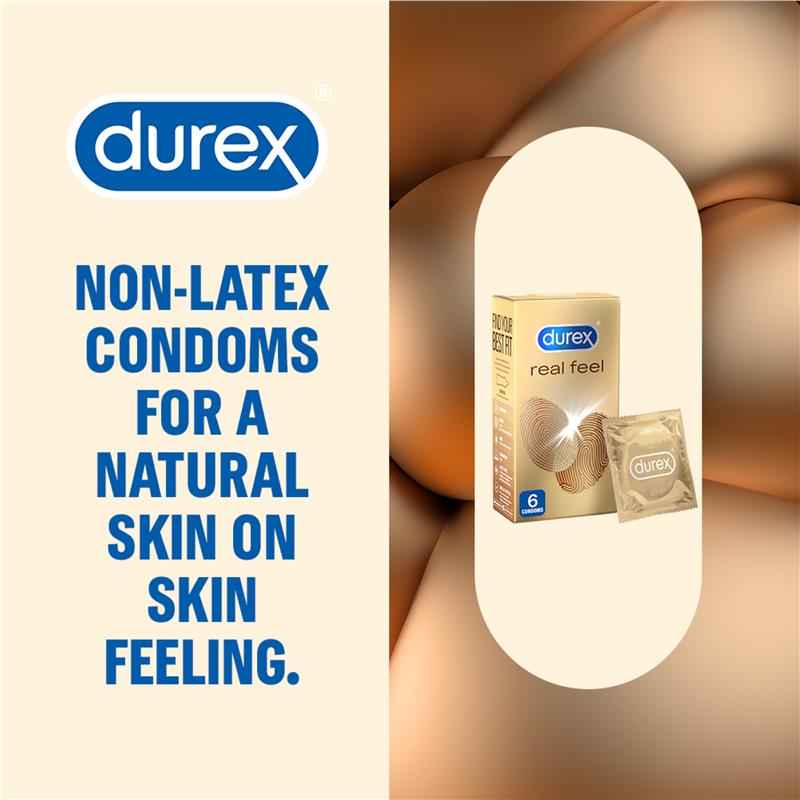 Durex Real Feel Condoms 6 Pack