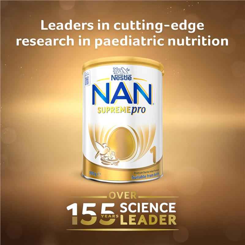 Nestle NAN SUPREMEpro 1 Premium Starter Baby Infant Formula Powder, From Birth – 800g