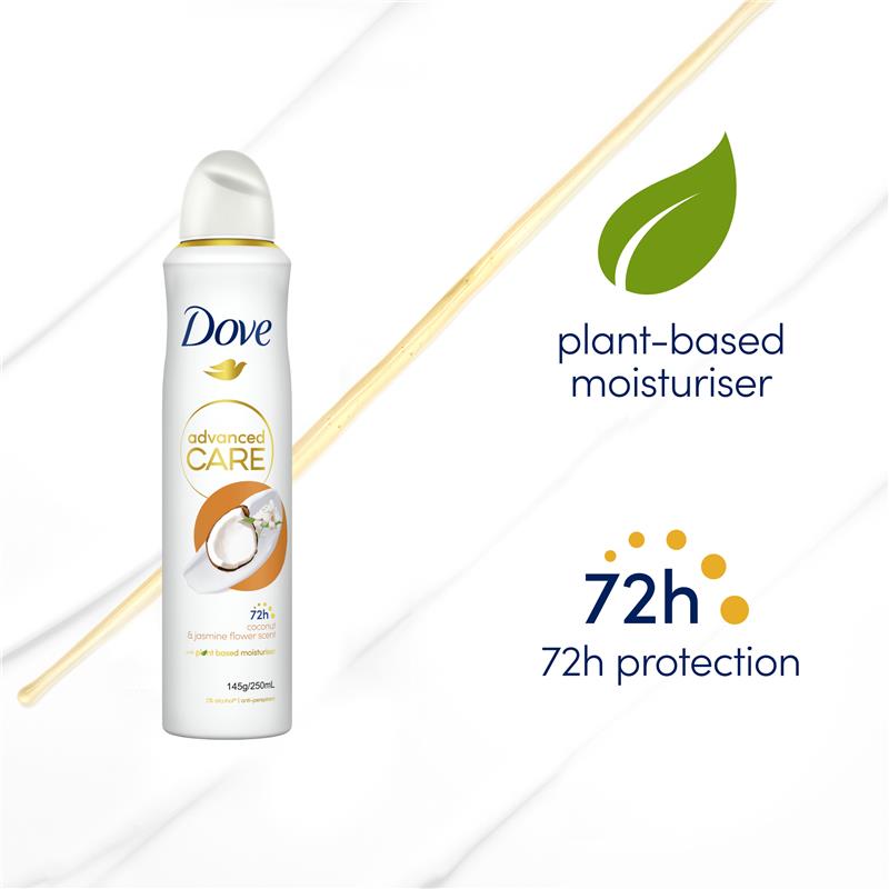 DOVE Advanced Care Antiperspirant  Nourishing Secret Coconut and Jasmine 250ML