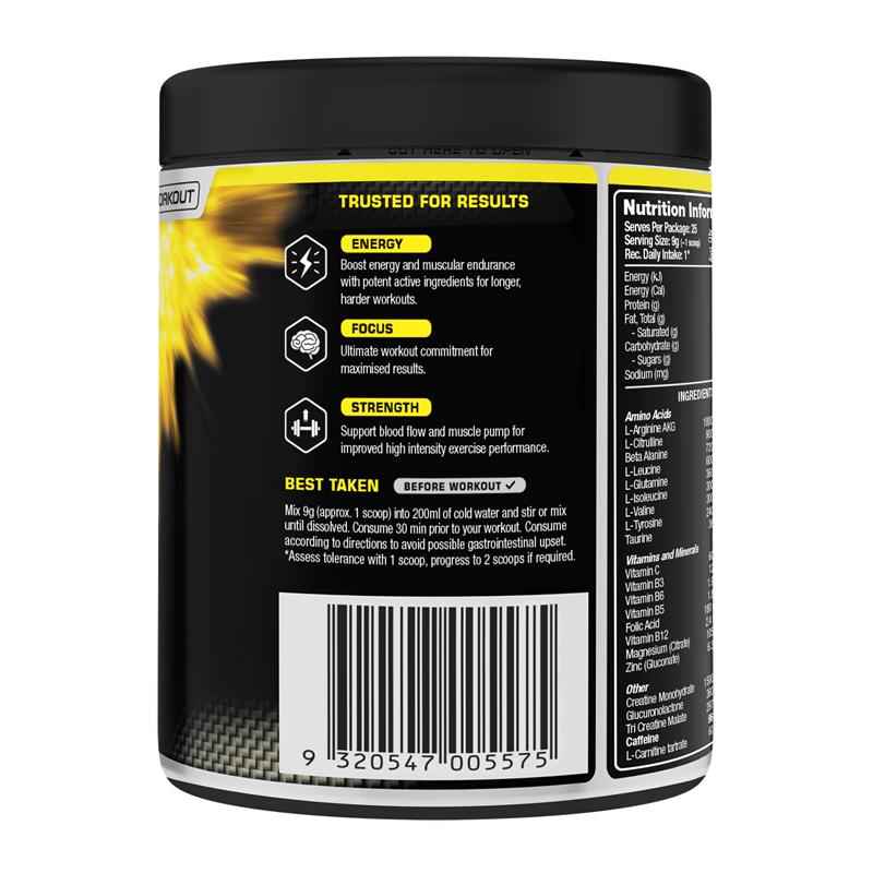 Vital Strength Pre Workout Powder Nuclear Grape 225g