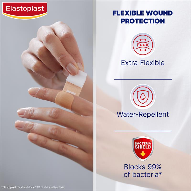 Elastoplast Flexible Fabric Strips Assorted 40 Pack - GimmeNow