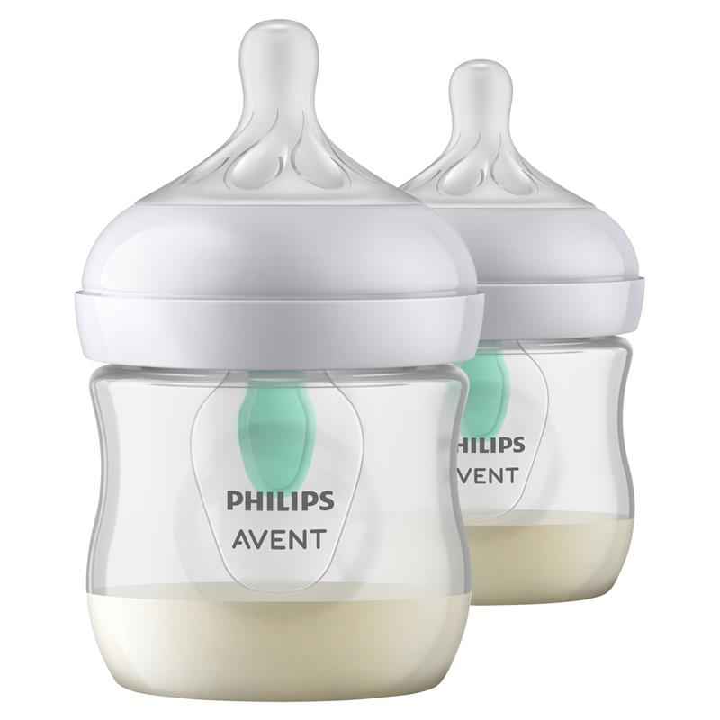 Avent Natural Response Feeding Bottles with AirFree Vent 125ml 2 Pack