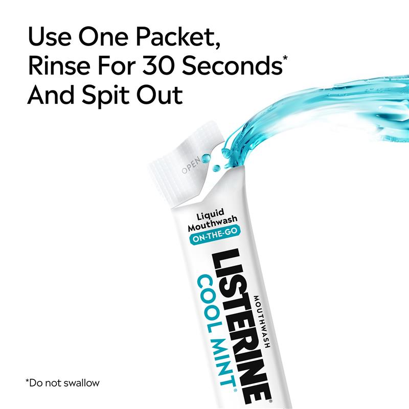 Listerine Mouthwash Cool Mint Zero 10ml x 15 Pack