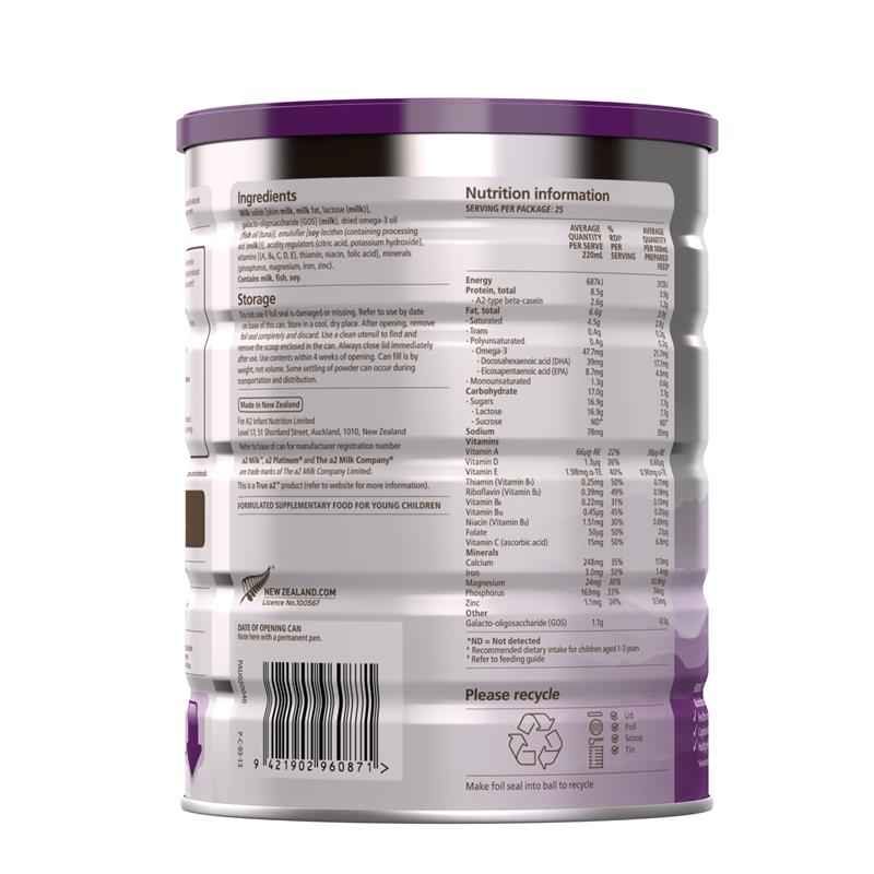 A2 Platinum Premium Junior Milk Drink Stage 4 From 4 Years 900g