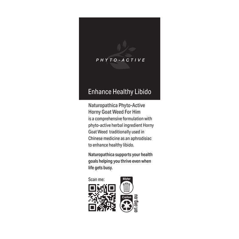 Naturopathica Horny Goat Weed for Him 50 Tablets