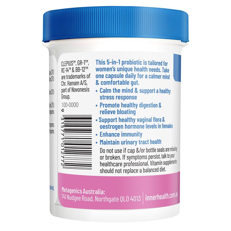 Inner Health Women's 5-in-1 Probiotic 30 Capsules