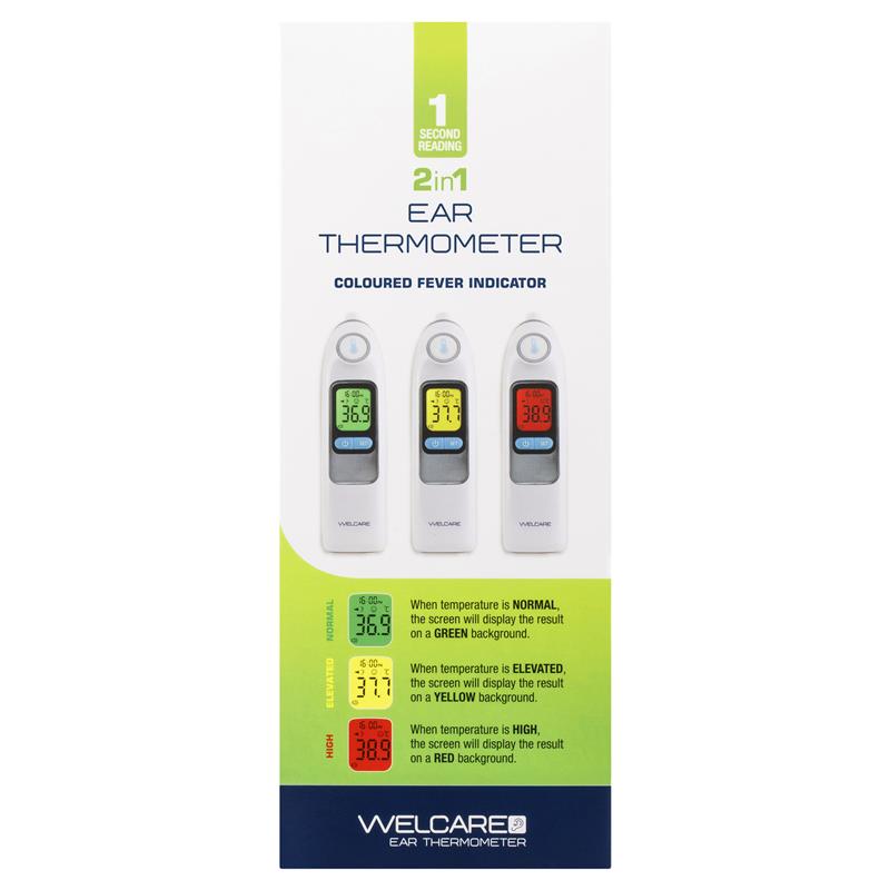 Welcare 2 In 1 Ear Thermometer