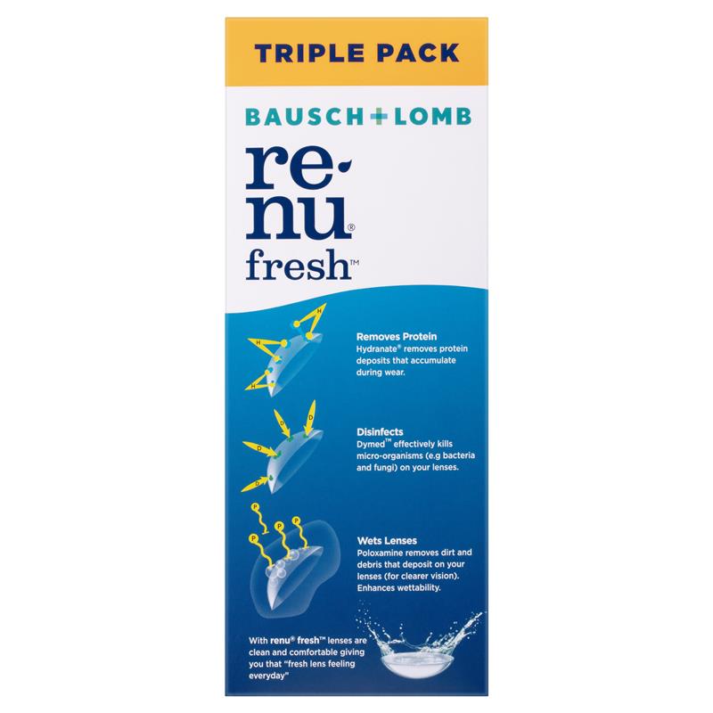 Bausch & Lomb Renu Fresh 3 For 2 355ml