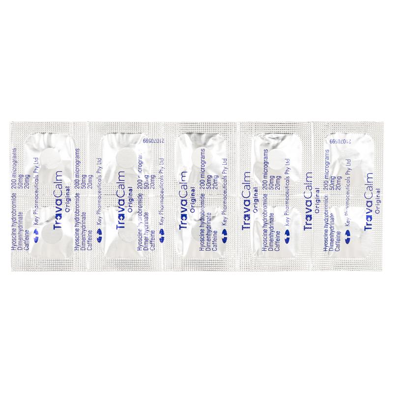 Travacalm Travel Sickness Original 10 Tablets