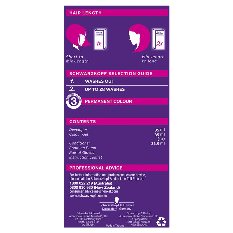 Schwarzkopf Perfect Mousse 1-0 Black - GimmeNow