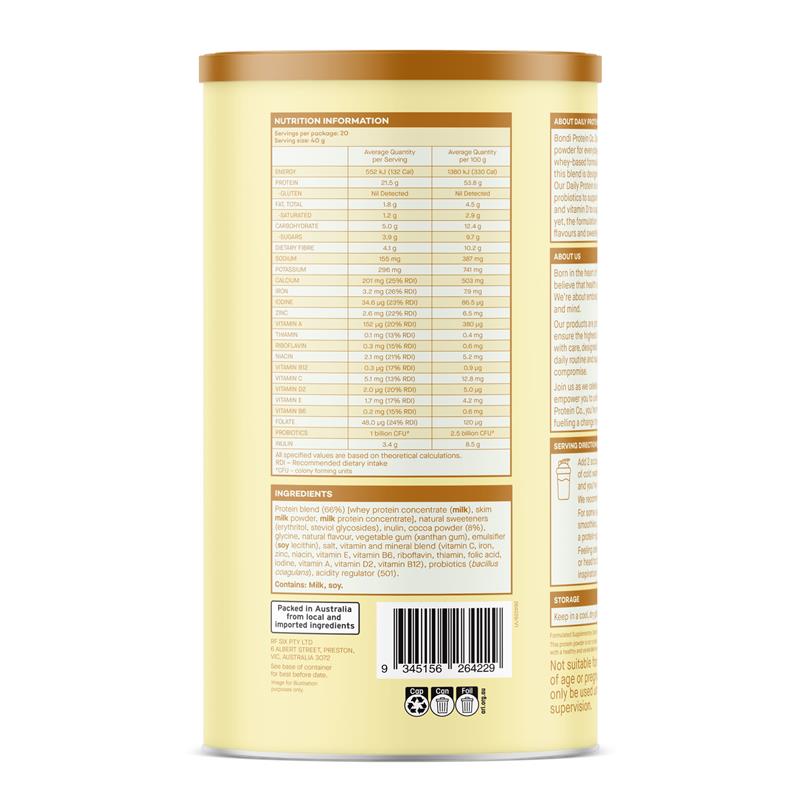 Bondi Protein Co. Daily Protein Chocolate Fudge 800g