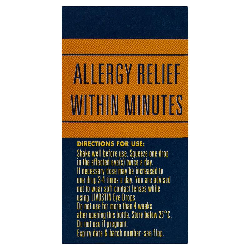 Livostin Antihistamine Allergy Eye Drops 4mL - GimmeNow