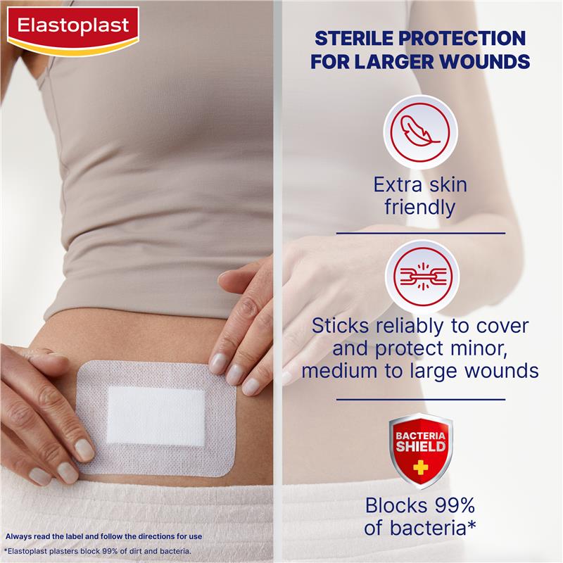 Elastoplast Sensitive Dressing XXL 8x10cm 5 Dressings - GimmeNow