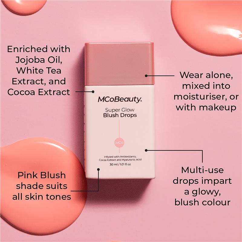 MCoBeauty Super Glow Blush Drops Blush Pink