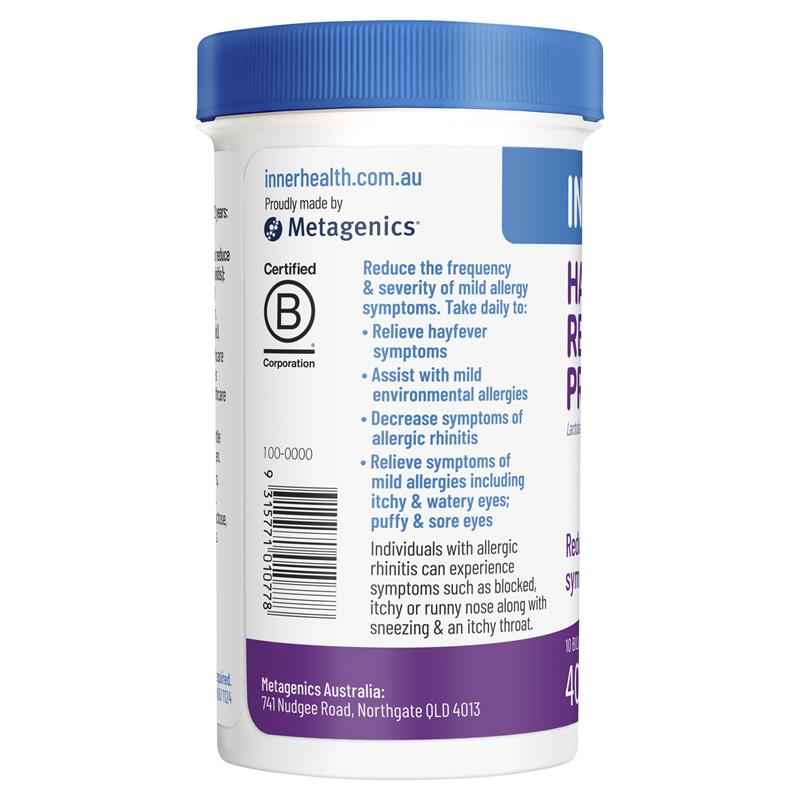 Inner Health Hayfever Relief Probiotic 40 Capsules