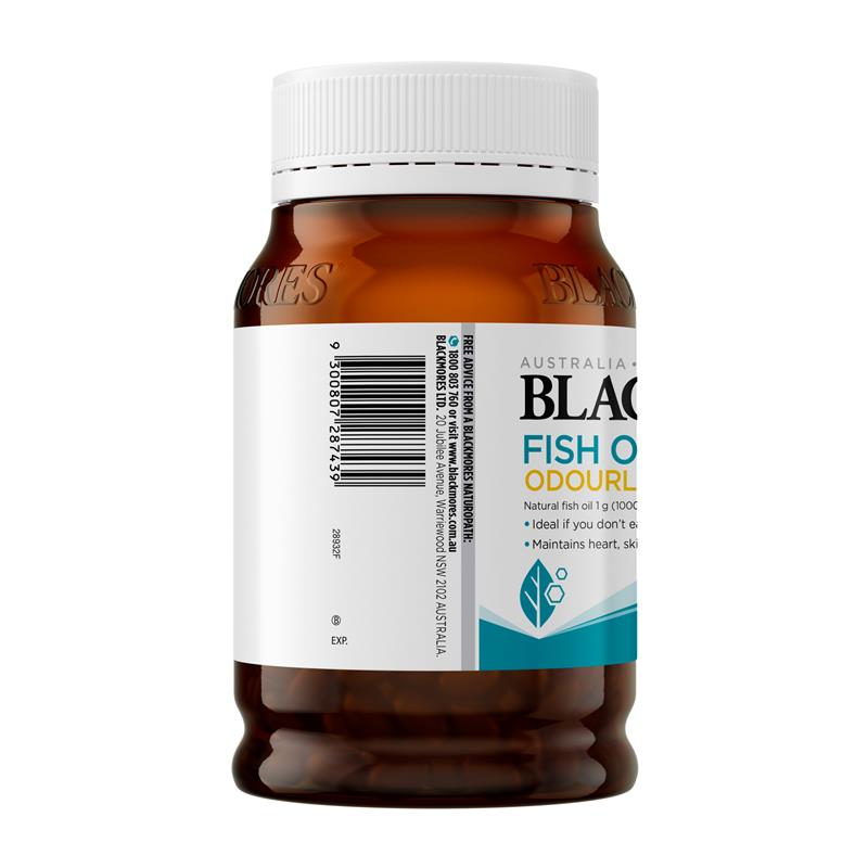Blackmores Odourless Fish Oil 1000mg 200 Capsules - GimmeNow