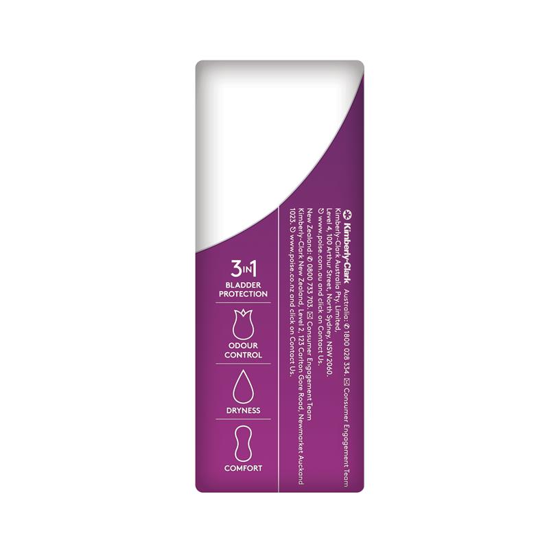 Poise Incontinence Liners Light with Charcoal 22 Pack