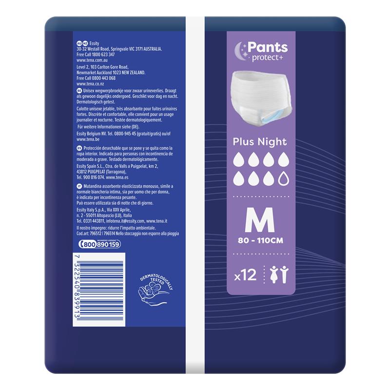 TENA Pant Night Medium 12 Pack