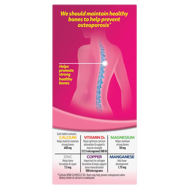Caltrate Bone & Muscle 50+ 60 Tablets - GimmeNow