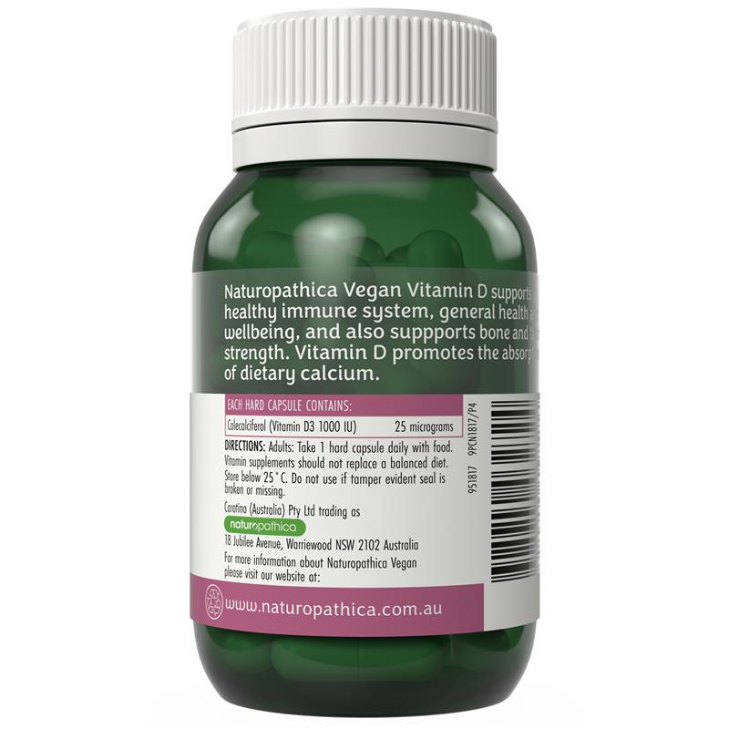 Naturopathica Vegan Vitamin D 60 Capsules