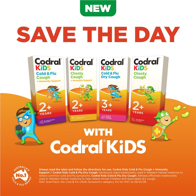 Codral Kids Cold & Flu Dry Cough 200mL
