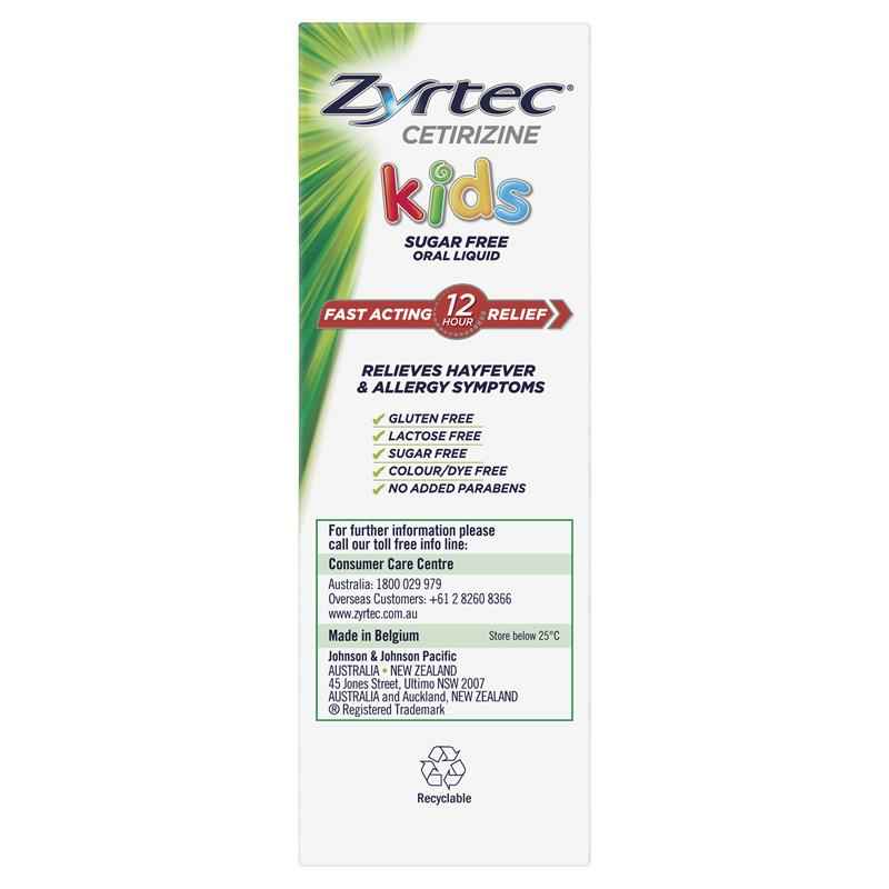 Zyrtec Kids Liquid Grape 240ml