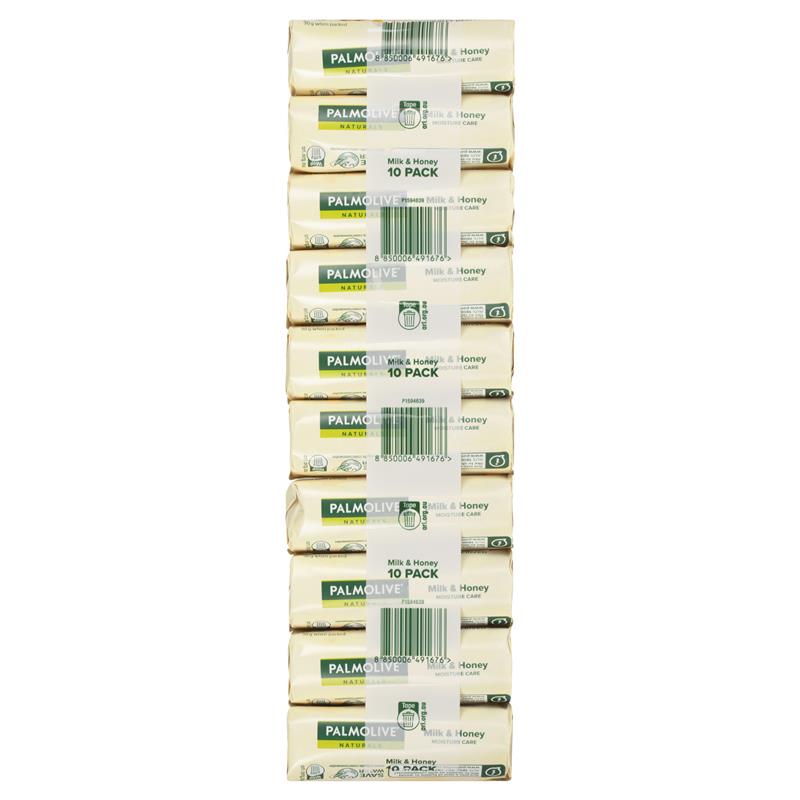 Palmolive Naturals Replenishing Bar Soap Milk & Honey 10 x 90g