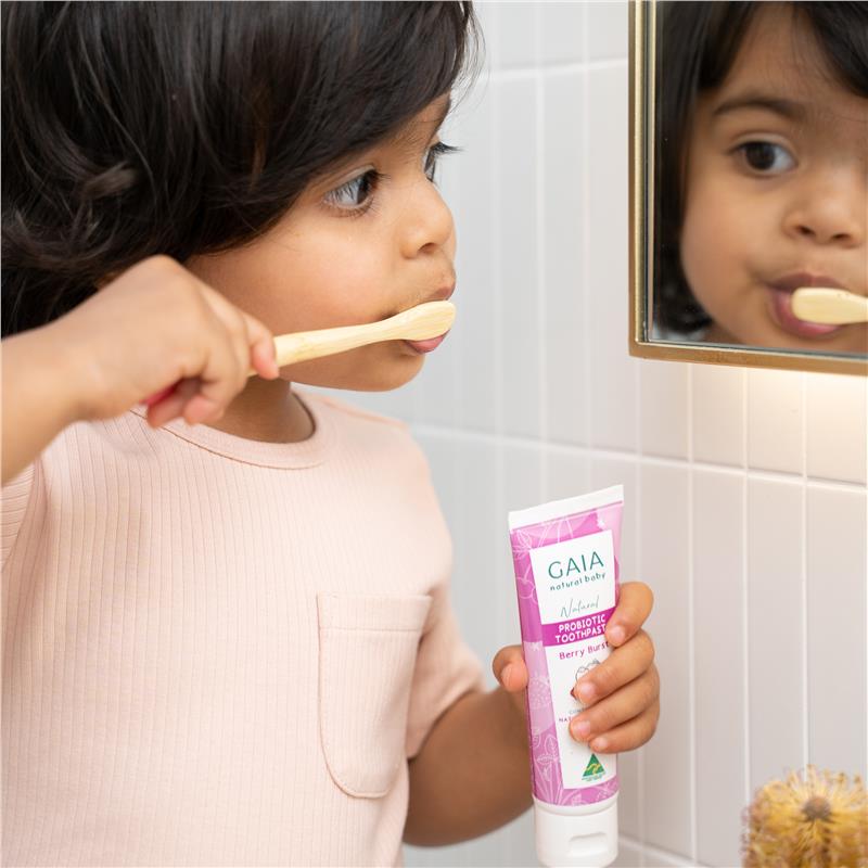 Gaia Natural Baby Probiotic Toothpaste Berry Burst 50g - GimmeNow