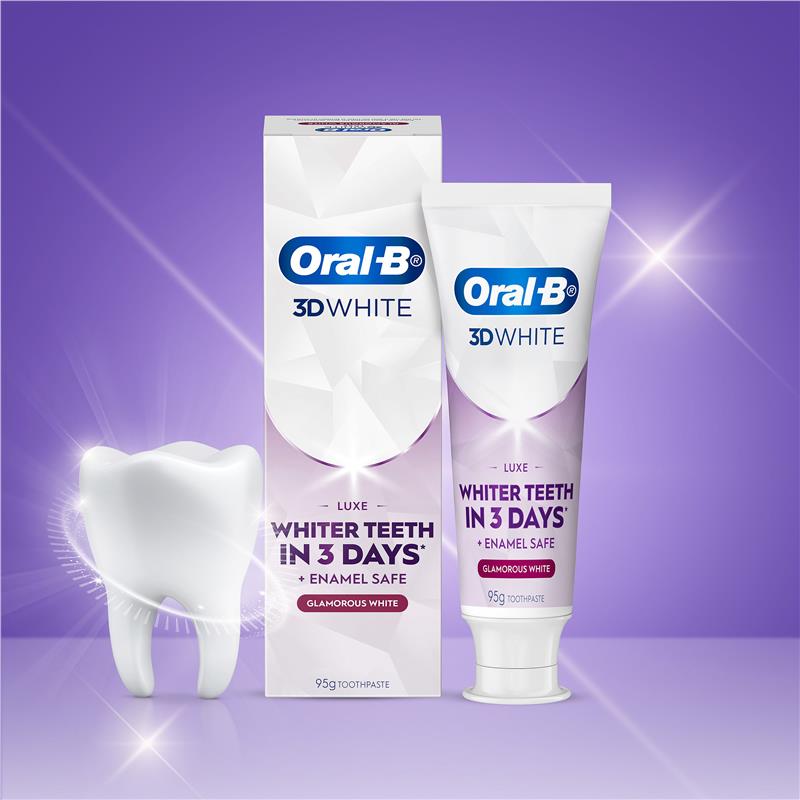 Oral B 3D White Luxe Glamorous White Toothpaste 95g
