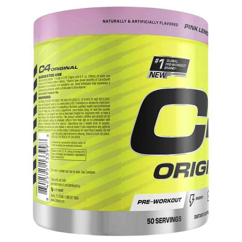 Cellucor C4 Original Pink Lemonade 50 Serves