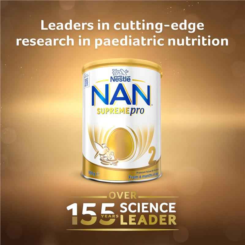 Nestle NAN SUPREMEpro 2 Premium Baby Follow-on Formula Powder, From 6 to 12 Months – 800g