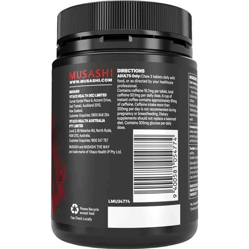 Musashi Shred Chewables Sour Punch Flavour 54 Tablets