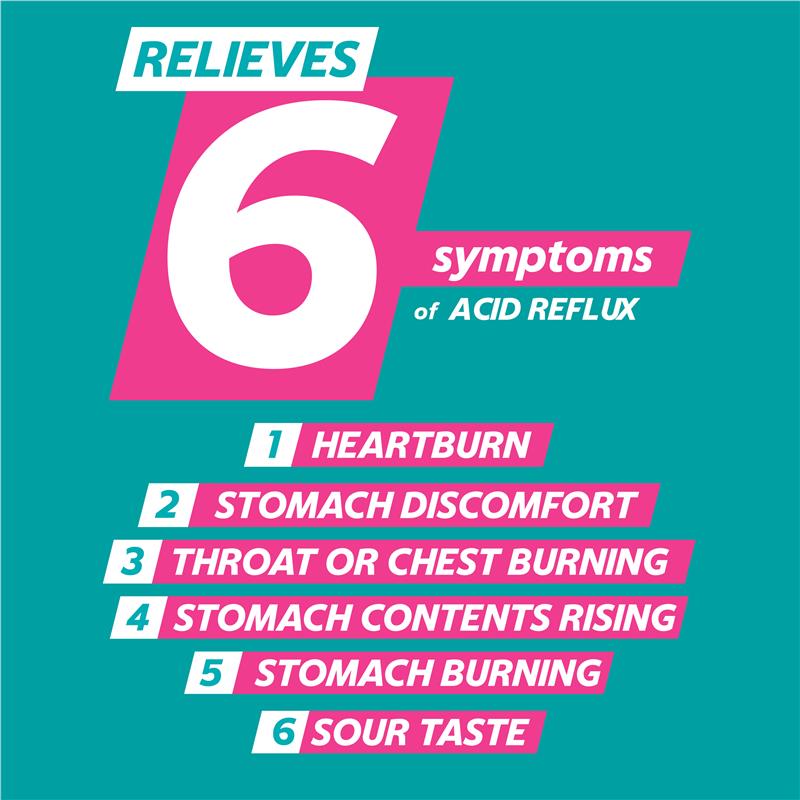 Gaviscon Dual Action Chewable Tablets Peppermint Heartburn & Indigestion Relief 16 Pack