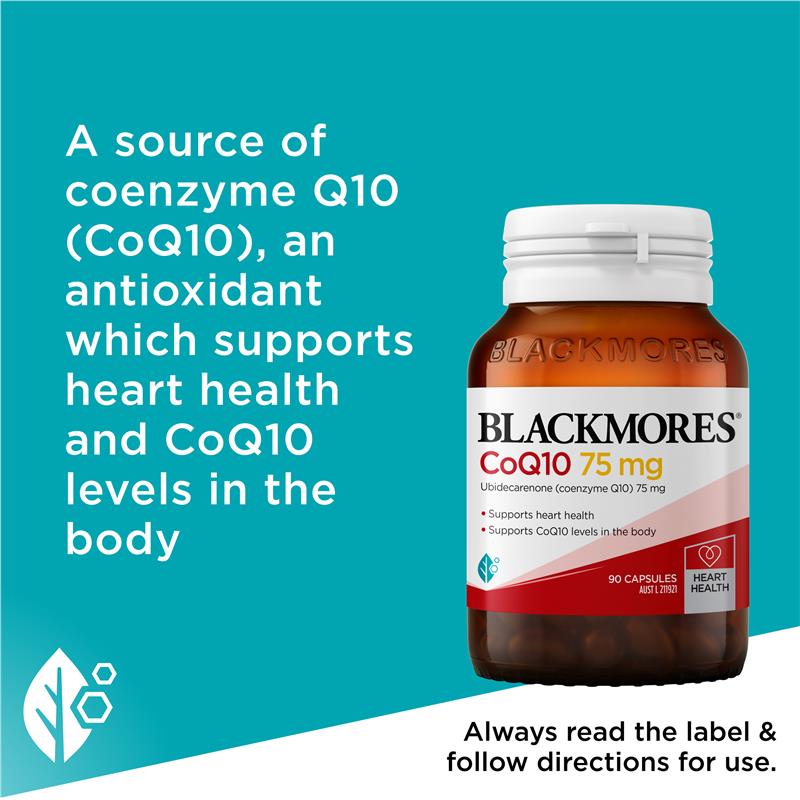 Blackmores CoQ10 75mg 90 Capsules - GimmeNow