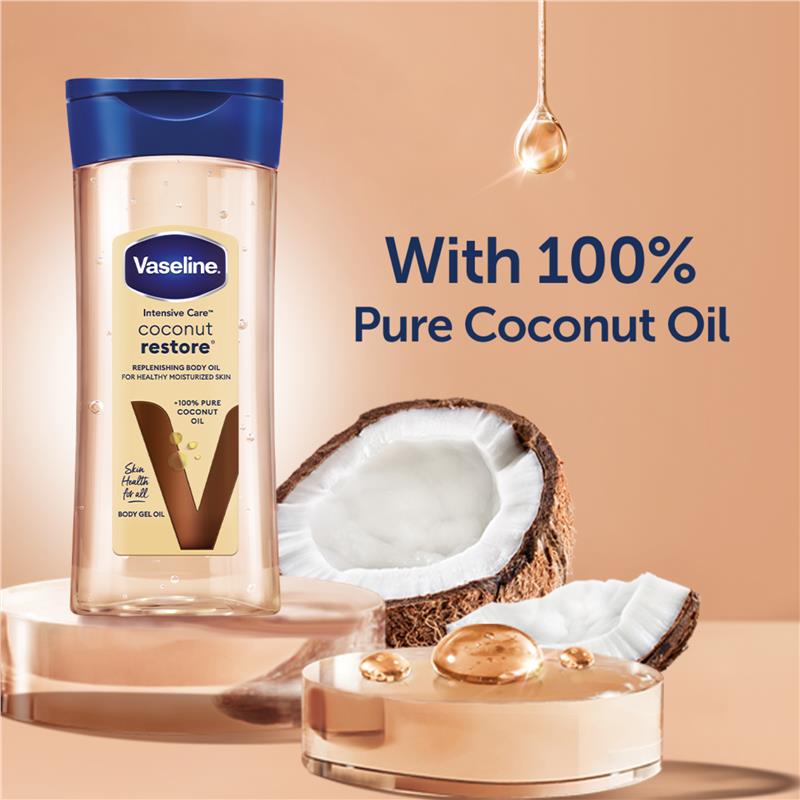 Vaseline Body Oil Coconut Restore 200ml