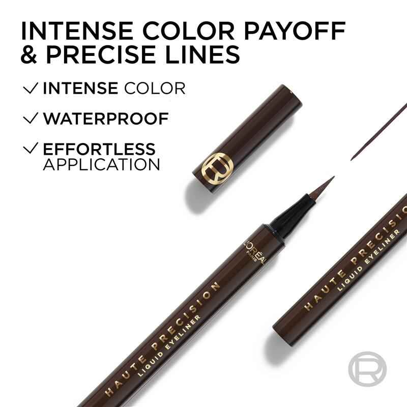 L'Oreal Paris Haute Precision Felt-tip Eyeliner Brun Leather