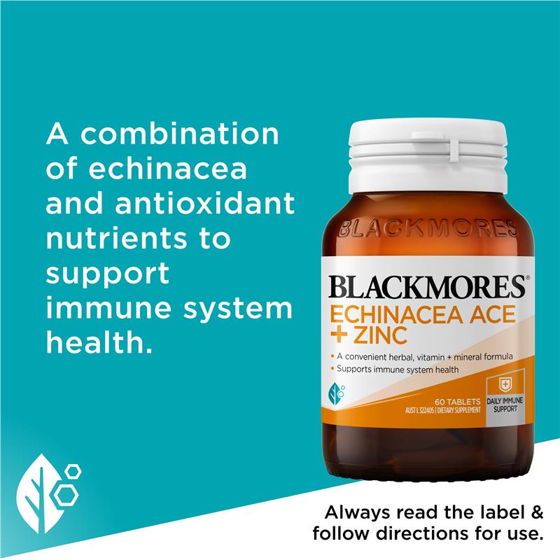 Blackmores Echinacea ACE + Zinc 60 Tablets - GimmeNow